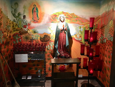 Adoration area for Our Lady of Guadalupe